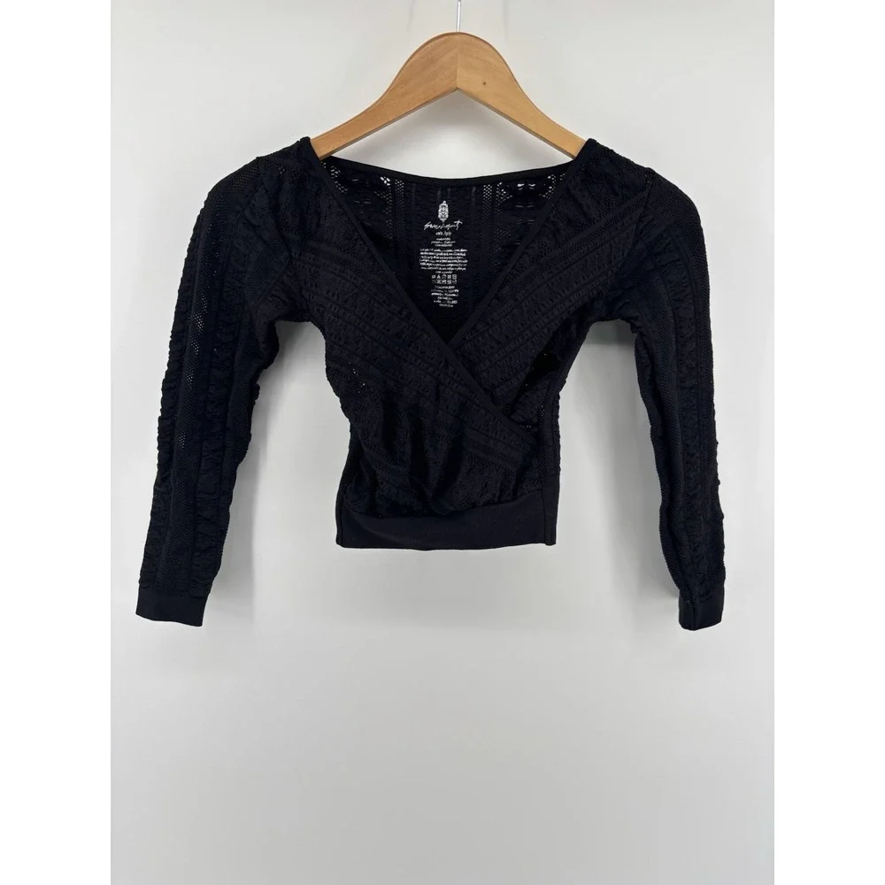 Free People Movement Vixen Long Sleeve Layer Top Sz XS/S Athleisure $78
